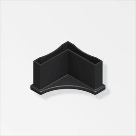 alfer Pied logika 23.5 mm PA noir 2stk. Pied logika 23.5 mm PA noir 2stk. alfer 605138300000 Photo no. 1