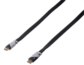Câble plat HDMI High Speed/Ethernet 3 m Câble HDMI Schwaiger 613139100000 Photo no. 1