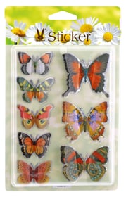 Adesivi a forma di farfalla Adesivi Geroma 657794900000 Colore Arancione Taglio L: 19.5 cm x L: 12.0 cm x A: 1.0 cm N. figura 1