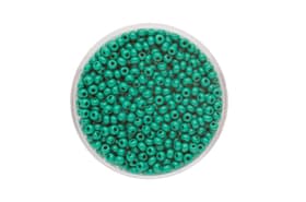Rocailles 2.6mm opaque 17g vert foncé Rocailles 2.6mm opaque 17g vert foncé 608133300000 Photo no. 1