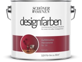 Schöner Wohnen Designfarbe Herzensrot 2,5 l Wandfarbe Designfarbe Herzensrot 2,5 l Wandfarbe Schöner Wohnen 660976300000 Inhalt 2.5 l Bild Nr. 1