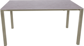 KANO, Gestell Polar Silber, Platte Keramik Gartentisch KANO, Gestell Polar Silber, Platte Keramik Gartentisch 753194015080 Grösse L: 150.0 cm x B: 95.0 cm x H: 74.0 cm Farbe Grigio Struttura Bild Nr. 1