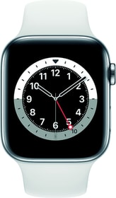 Apple Watch Series 6 LTE 44mm Silver Stainless Steel White Sport Band Smartwatch Watch Series 6 LTE 44mm Silver Stainless Steel White Sport Band Smartwatch Apple 785300155494 Bild Nr. 1