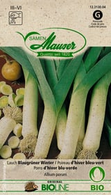 Poireau d'hiver bleu-vert Semences de legumes Samen Mauser 650160000000 Photo no. 1