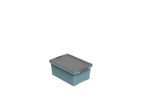 Compact eco Aufbewahrungsbox Rotho 603793100000 Grösse L: 39.5 cm x B: 27.5 cm x H: 18.0 cm Farbe Blau Bild Nr. 1