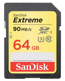SanDisk Extreme 90MB/s 64GB SDXC-Carte mémoire Extreme 90MB/s 64GB SDXC-Carte mémoire SanDisk 797962300000 Photo no. 1
