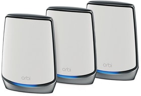 Netgear RBK853-100EUS Orbi WLAN 6 Tri-Band AX6000 Kit (1x Router, 2x Satelliten) MESH WLAN RBK853-100EUS Orbi WLAN 6 Tri-Band AX6000 Kit (1x Router, 2x Satelliten) MESH WLAN Netgear 785300150433 Bild Nr. 1
