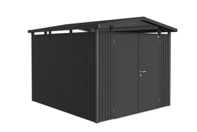 Biohort Casetta Panorama P5, porta doppia Casetta Panorama P5, porta doppia Biohort 647252800000 Colore Grigio Scuro-Metallico Copertura di tetto Tetto in lamiera zincata N. figura 1