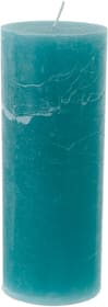 Bougie cylindrique rustic Bougie Balthasar 656207200006 Couleur Turquoise Taille ø: 7.0 cm x H: 18.0 cm Photo no. 1