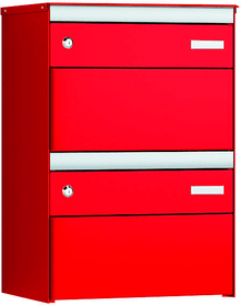 Stebler 2er Gruppe s:box 13 Feuerrot/Feuerrot Briefkasten 2er Gruppe s:box 13 Feuerrot/Feuerrot Briefkasten Stebler 604031900000 Bild Nr. 1