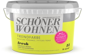 Vernice di tendenza opaca Fresh 1 l Pittura per pareti Schöner Wohnen 660940900000 Contenuto 1.0 l N. figura 1