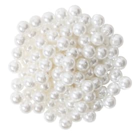 Perles avec trou Perles déco I AM CREATIVE 656547300001 Couleur Blanc Taille ø: 10.0 mm Photo no. 1