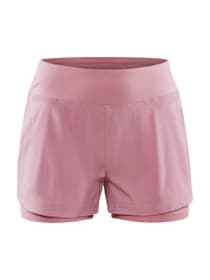 W ADV Essence 2-in-1 Shorts Shorts de course à pied Craft 467706300538 Taille L Couleur rose Photo no. 1