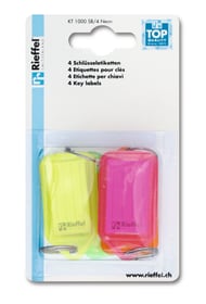 Rieffel Etiquettes en fluor assorti, 4 pièces Porte-clés Etiquettes en fluor assorti, 4 pièces Porte-clés Rieffel 605605900000 Photo no. 1