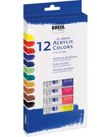 Set el Greco Acrylic KREUL, peinture acrylique qualité étude, multicolore, 12 x 12 ml Ensemble de peinture acrylique C.Kreul 665529300000 Photo no. 1