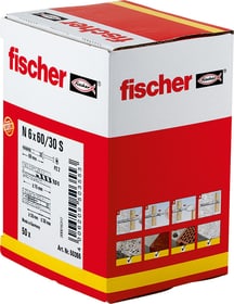 fischer Nageldübel N 6 x 60/30 inkl. Schrauben Nageldübel Nageldübel N 6 x 60/30 inkl. Schrauben Nageldübel fischer 605442300000 Bild Nr. 1