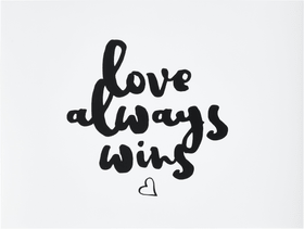 LOVE ALWAYS WINS Poster LOVE ALWAYS WINS Poster 431842100000 Bild Nr. 1