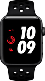 Apple Watch Nike+ Series 3 GPS 42mm Space Grey Aluminium Case Anthracite Black Nike Sport Band Smartwatch Watch Nike+ Series 3 GPS 42mm Space Grey Aluminium Case Anthracite Black Nike Sport Band Smartwatch Apple 785300139131 Bild Nr. 1