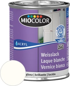 Acryl Weisslack glanz reinweiss 125ml Acryl Weisslack Miocolor 676771600000 Farbe Reinweiss Inhalt 125.0 ml Bild Nr. 1