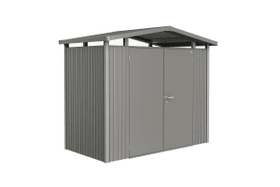 Biohort Casetta Panorama P1, porta doppia Casetta Panorama P1, porta doppia Biohort 647251500000 Colore Grigio Quartz-Metallico Copertura di tetto Tetto in lamiera zincata N. figura 1