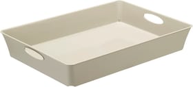 LIVING Box/plateau de stockage, Plastique (PP) sans BPA, cappuccino, C4/DIN A4 Panier Rotho 604048700000 Photo no. 1