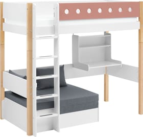 Flexa WHITE Letto rialzato WHITE Letto rialzato Flexa 404694700000 Dimensioni L: 109.0 cm x P: 210.0 cm x A: 185.0 cm Colore Rosa N. figura 1