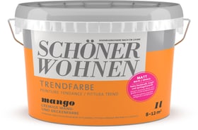 Trendfarbe Matt Mango 1 l Wandfarbe Schöner Wohnen 660962500000 Inhalt 1.0 l Bild Nr. 1