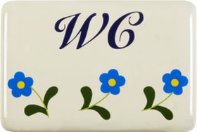 Panneau en émail WC