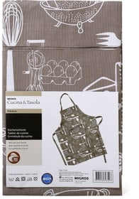 Cucina & Tavola Tablier de cuisine Tablier de cuisine Cucina & Tavola 700347000080 Couleur Gris Dimensions L: 70.0 cm x H: 90.0 cm Photo no. 1