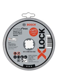 Bosch Professional 10 Stk. X-LOCK Standard for Inox 10 x 125 x 1 x 22,23 mm Trennscheibe 10 Stk. X-LOCK Standard for Inox 10 x 125 x 1 x 22,23 mm Trennscheibe Bosch Professional 616246500000 Bild Nr. 1