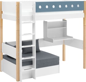 Flexa WHITE Letto rialzato WHITE Letto rialzato Flexa 404694900000 Dimensioni L: 109.0 cm x P: 210.0 cm x A: 185.0 cm Colore Blu N. figura 1
