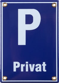 Panneau en émail Privat