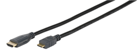 Mini High Speed HDMI® Kabel mit Ethernet, schwarz 1,5m HDMI Kabel Vivanco 770822900000 Bild Nr. 1