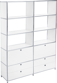 FLEXCUBE Regal FLEXCUBE Regal 401815620510 Grösse B: 152.0 cm x T: 40.0 cm x H: 193.0 cm Farbe Weiss Bild Nr. 1