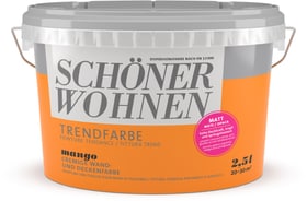 Schöner Wohnen Trendfarbe Matt Mango 2.5 l Wandfarbe Trendfarbe Matt Mango 2.5 l Wandfarbe Schöner Wohnen 660906400000 Inhalt 2.5 l Bild Nr. 1