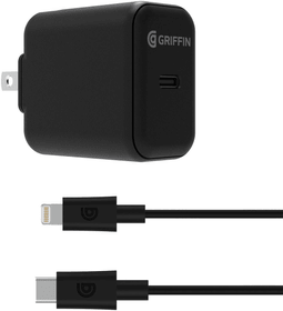 PowerBlock USB-C PD + Lightning Cable - black Ladegerät Griffin 785300167169 Bild Nr. 1
