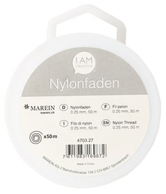 I AM CREATIVE Nylonfaden, 0,25 mm, 50 m Nylonfaden Nylonfaden, 0,25 mm, 50 m Nylonfaden I AM CREATIVE 666216100000 Bild Nr. 1
