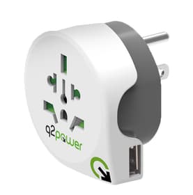 q2power Welt nach USA mit USB Reiseadapter Welt nach USA mit USB Reiseadapter q2power 612151900000 Bild Nr. 1
