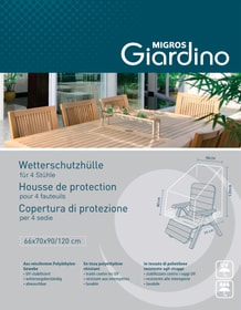 Housse de protection pour 4 fauteuils Housse de protection M-Giardino 753711400000 Photo no. 1
