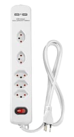 Durabase Multiprise 5x avec interrupteur, 1.5m Steckdosenleisten Multiprise 5x avec interrupteur, 1.5m Steckdosenleisten Durabase 791038000000 Photo no. 1