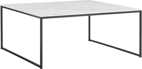 AVO Table basse 402151700000 Dimensions L: 90.0 cm x P: 90.0 cm x H: 39.8 cm Couleur Blanc / Noir Photo no. 1