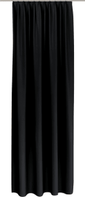 ALONSO Rideau prêt à poser occultant avec galets 430293222020 Couleur Noir Dimensions L: 140.0 cm x H: 270.0 cm Photo no. 1