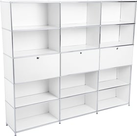 FLEXCUBE Etagère FLEXCUBE Etagère 401903300000 Dimensions L: 227.0 cm x P: 40.0 cm x H: 193.0 cm Couleur Blanc Photo no. 1