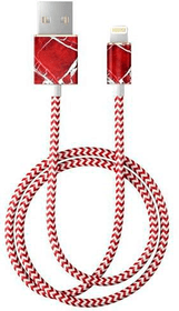 iDeal of Sweden Câble 1.0m, Lightning->USB "Scarlet Red Marble" Câble Câble 1.0m, Lightning->USB "Scarlet Red Marble" Câble iDeal of Sweden 785300148070 Photo no. 1