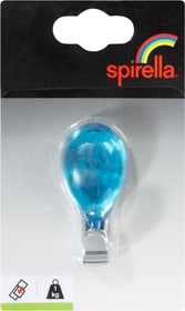 Klebehaken Topaz spirella 675654700000 Farbe Silber-Blau Bild Nr. 1