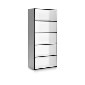 ANGELO bianco con bordo nero 95 Scaffale ANGELO bianco con bordo nero 95 Scaffale 360978600000 Dimensioni L: 36.0 cm x P: 95.0 cm x A: 195.0 cm Colore Nero a righe N. figura 1