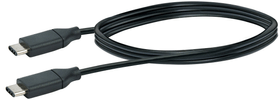 Schwaiger Kabel USB 3.1 1m schwarz, USB 3.1 TypC / USB 3.1 TypC 1 m USB-Kabel Kabel USB 3.1 1m schwarz, USB 3.1 TypC / USB 3.1 TypC 1 m USB-Kabel Schwaiger 613183800000 Bild Nr. 1