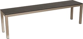 LOCARNO, 160 cm, Gestell Polar Silber, Platte Keramik Gartenbank LOCARNO, 160 cm, Gestell Polar Silber, Platte Keramik Gartenbank 753192916020 Grösse L: 160.0 cm x B: 35.0 cm x H: 45.0 cm Farbe Dark Night Bild Nr. 1