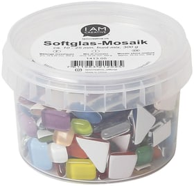 Softglas-Mosaik Bunt Mix, 10-25 mm Mosaiksteine 668055800000 Bild Nr. 1