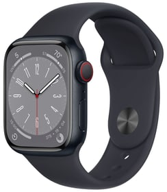 Watch Series 8 GPS 45mm Midnight Aluminium Case with Midnight Sport Band - Regular Smartwatch Apple 799141000000 Photo no. 1